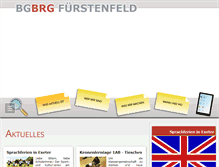 Tablet Screenshot of brg-fuersten.ac.at